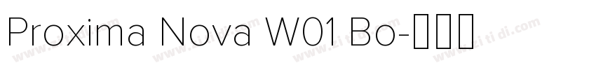 Proxima Nova W01 Bo字体转换